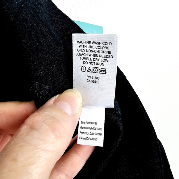 Maurices Black Ponte Patch Pocket High Rise Wide Leg Dress Pant NWT - Picture 12 of 16